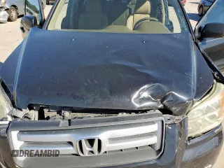 2006 Honda Pilot LX with VIN 5FNYF28116B022402, listed as a Copart auction lot 57600105 with 226,999 mi miles and Salvage title. Bid and sale history available at DreamBid. Image 12.