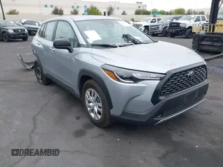 2024 Toyota Corolla Cross L with VIN 7MUAAAAG4RV077960, listed as a IAAI auction lot 42115221 with 24,828 mi miles and . Bid and sale history available at DreamBid. Image 1.