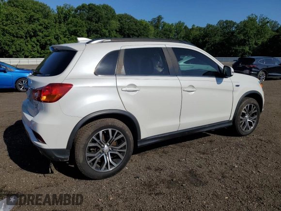 2018 Mitsubishi Outlander SEL with VIN JA4AR4AW0JU008351, listed as a Copart auction lot 61325615 with 59,613 mi miles and Salvage title. Bid and sale history available at DreamBid. Image 3.