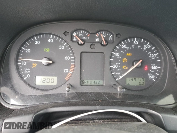 2004 Volkswagen GTI 1.8T с VIN 9BWDE61J944014657, выставлен на аукционе Copart как лот 48335165 с пробегом 143 117 миль миль и Чистый • Clean title. История ставок и продаж доступна на DreamBid. Изображение 9.