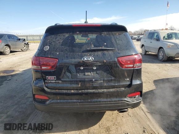 2019 Kia Sorento S with VIN 5XYPG4A50KG594548, listed as a Copart auction lot 84011434 with 98,444 mi miles and Salvage Title. Bid and sale history available at DreamBid. Image 6.