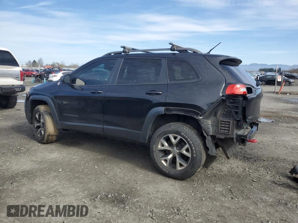 2014 Jeep Cherokee Trailhawk with VIN 1C4PJMBS9EW159993, listed as a Copart auction lot 46935105 with 128,140 mi miles and Salvage Title. Bid and sale history available at carsss.com. Image 2.