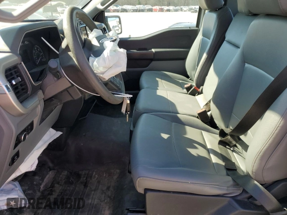 2022 Ford F-150 XL with VIN 1FTMF1CB1NKF26703, listed as a Copart auction lot 46470995 with 55,723 mi miles and Clean Title. Bid and sale history available at carsss.com. Image 7.