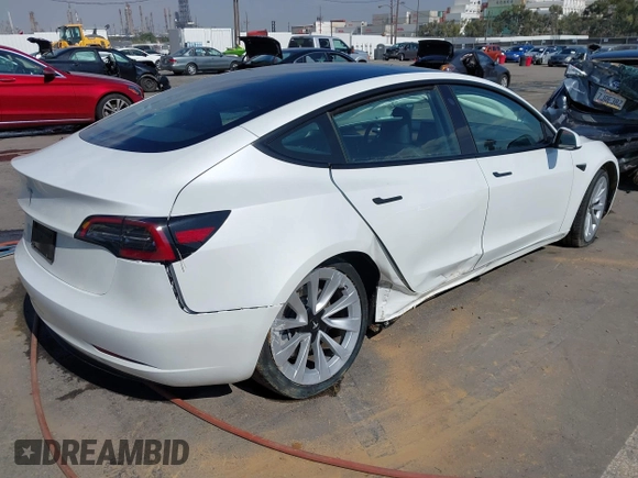 2023 Tesla Model 3 with VIN 5YJ3E1EA9PF640015, listed as a IAAI auction lot 41622086 with 15,622 mi miles and . Bid and sale history available at carsss.com. Image 4.