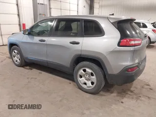 2015 Jeep Cherokee Sport with VIN 1C4PJMAB8FW594202, listed as a IAAI auction lot 40920153 with 235,933 mi miles. Bid and sale history available at carsss.com. Image 3.
