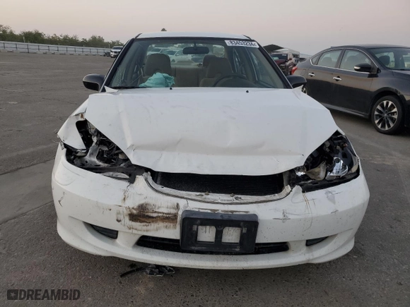 2004 Honda Civic LX with VIN JHMES16524S002110, listed as a Copart auction lot 83453234 with 0 mi miles and Salvage Title. Bid and sale history available at carsss.com. Image 5.