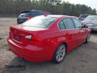 2007 BMW 3 Series 335i with VIN WBAVB73577PA87431, listed as a IAAI auction lot 41843603 with 99,329 mi miles. Bid and sale history available at carsss.com. Image 4.