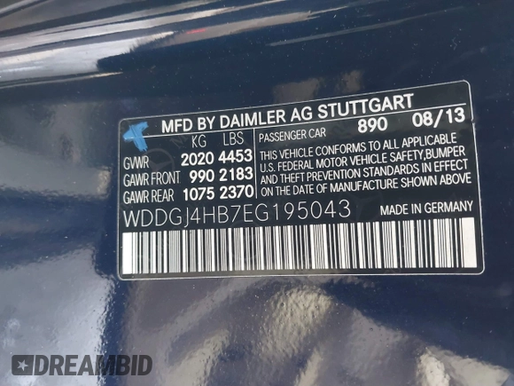 2014 Mercedes-Benz C 250 с VIN WDDGJ4HB7EG195043, выставлен на аукционе IAAI как лот 41725012 с пробегом 87 802 миль миль и . История ставок и продаж доступна на DreamBid. Изображение 9.