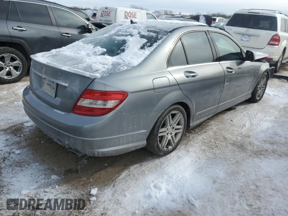 2008 Mercedes-Benz C 350 Sport with VIN WDDGF56X58F016031, listed as a Copart auction lot 45545055 with 149,862 mi miles and Salvage Title. Bid and sale history available at DreamBid. Image 3.