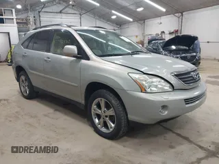 2006 Lexus RX 400h with VIN JTJHW31U960011640, listed as a IAAI auction lot 42256550 with 53,884 mi miles and . Bid and sale history available at DreamBid. Image 1.