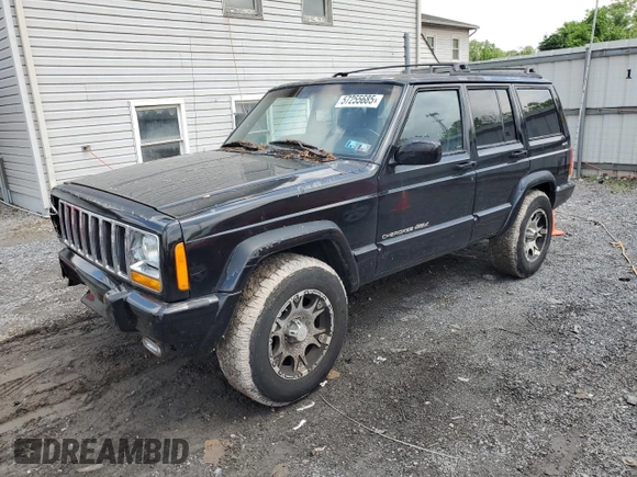 2000 Jeep Cherokee Classic with VIN 1J4FF58S8YL119611, listed as a Copart auction lot 57255685 with 148,908 mi miles and Clean title. Bid and sale history available at DreamBid. Image 1.