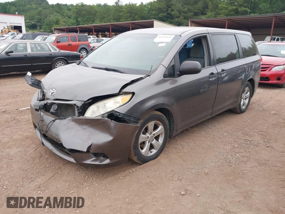 2014 Toyota Sienna L with VIN 5TDZK3DC8ES470837, listed as a IAAI auction lot 42426844 with 302,661 mi miles and . Bid and sale history available at DreamBid. Image 17.