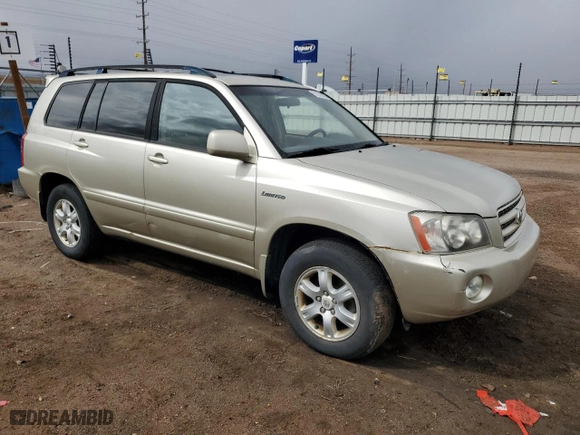 2002 Toyota Highlander with VIN JTEHF21A120089421, listed as a Copart auction lot 51533505 with 241,405 mi miles and Clean Title. Bid and sale history available at carsss.com. Image 4.