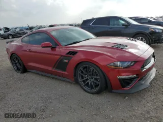 2021 Ford Mustang GT with VIN 1FA6P8CF8M5145287, listed as a Copart auction lot 47650835 with 14,971 mi miles and Salvage Title. Bid and sale history available at carsss.com. Image 4.