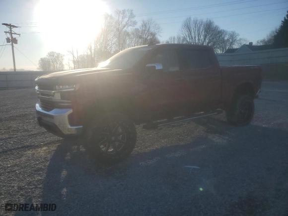 2019 Chevrolet Silverado 1500 LT with VIN 1GCUYDED2KZ278748, listed as a Copart auction lot 42137625 with 48,004 mi miles and Salvage Title. Bid and sale history available at carsss.com. Image 1.