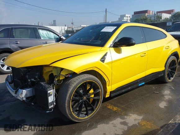 2022 Lamborghini Urus z VIN ZPBUA1ZL7NLA19290, wystawiony jako IAAI lot #41633013 z przebiegiem 17 566 mil mil oraz . Historia ofert i sprzedaży dostępna na DreamBid. Obrazek 19.