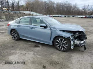 2024 Honda Civic Sedan EX with VIN 2HGFE1F71RH308620, listed as a Copart auction lot 48609545 with 10,435 mi miles and Salvage Title. Bid and sale history available at carsss.com. Image 4.