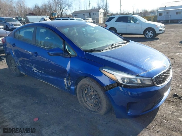 2017 Kia Forte LX with VIN 3KPFL4A75HE050061, listed as a IAAI auction lot 41897704 with 113,578 mi miles. Bid and sale history available at carsss.com. Image 1.