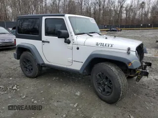 2015 Jeep Wrangler Sport with VIN 1C4AJWAG1FL525429, listed as a Copart auction lot 43033025 with 93,972 mi miles and Salvage title. Bid and sale history available at DreamBid. Image 4.