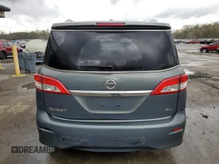2012 Nissan Quest SL with VIN JN8AE2KPXC9032857, listed as a Copart auction lot 53962625 with 115,093 mi miles and Salvage Title. Bid and sale history available at carsss.com. Image 6.