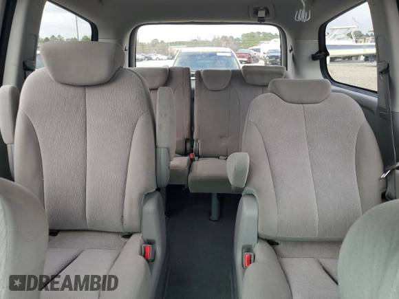 2009 Kia Sedona LX with VIN KNDMB233196314313, listed as a Copart auction lot 44050935 with 187,297 mi miles and Salvage Title. Bid and sale history available at carsss.com. Image 10.