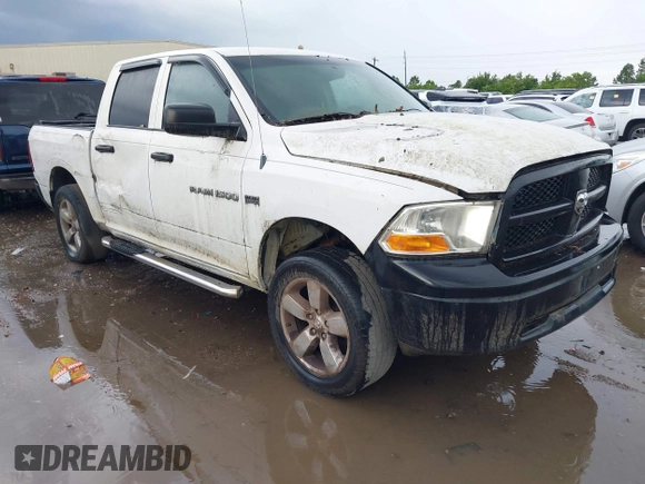2012 Ram 1500 Express with VIN 1C6RD7KT1CS205659, listed as a IAAI auction lot 42614472 with Not provided miles and . Bid and sale history available at DreamBid. Image 1.