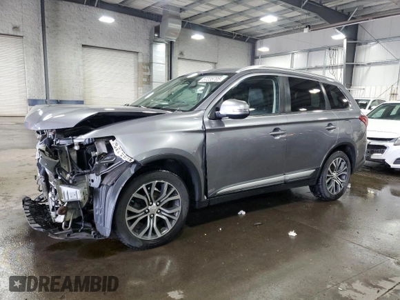 2017 Mitsubishi Outlander SE z VIN JA4AZ3A35HZ020153, wystawiony jako Copart lot #57235705 z przebiegiem 77 229 mil mil oraz Szkoda całkowita • Salvage title. Historia ofert i sprzedaży dostępna na DreamBid. Obrazek 1.