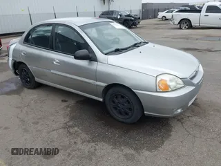 2005 Kia Rio with VIN KNADC125556380753, listed as a IAAI auction lot 41794121 with 139,759 mi miles. Bid and sale history available at carsss.com. Image 1.