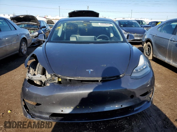 2020 Tesla Model 3 Long Range with VIN 5YJ3E1EB1LF534760, listed as a Copart auction lot 48039835 with 65,891 mi miles and Salvage Title. Bid and sale history available at carsss.com. Image 5.