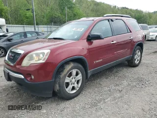 2008 GMC Acadia SLE1 z VIN 1GKEV13738J122402, wystawiony jako Copart lot #54697105 z przebiegiem 190 560 mil mil oraz Szkoda całkowita • Salvage title. Historia ofert i sprzedaży dostępna na DreamBid. Obrazek 1.