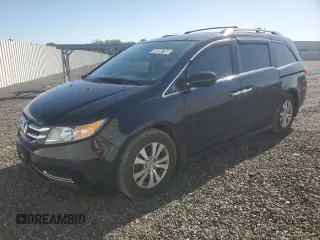 2015 Honda Odyssey EX-L z VIN 5FNRL5H66FB073873, wystawiony jako Copart lot #55090705 z przebiegiem 194 981 mil mil oraz Czysty tytuł • Clean title. Historia ofert i sprzedaży dostępna na DreamBid. Obrazek 1.