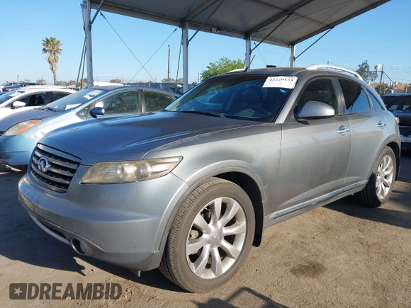2008 Infiniti FX z VIN JNRAS08UX8X102771, wystawiony jako IAAI lot #42229134 z przebiegiem 168 397 mil mil oraz . Historia ofert i sprzedaży dostępna na DreamBid. Obrazek 2.