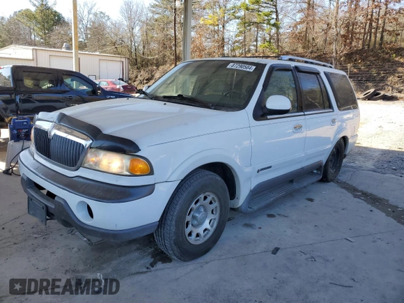 1998 Lincoln Navigator with VIN 5LMEU27L4WLJ06814, listed as a Copart auction lot 87290504 with 204,185 mi miles and Salvage title. Bid and sale history available at DreamBid. Image 1.