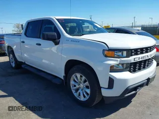 2019 Chevrolet Silverado 1500 Custom with VIN 1GCPWBEF2KZ349181, listed as a IAAI auction lot 41910004 with 98,910 mi miles. Bid and sale history available at carsss.com. Image 1.