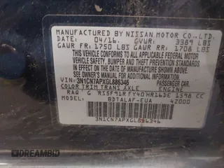 2016 Nissan Versa SV with VIN 3N1CN7APXGL886346, listed as a IAAI auction lot 41543879 with 141,870 mi miles. Bid and sale history available at carsss.com. Image 9.