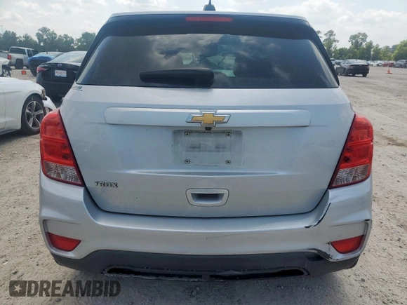 2020 Chevrolet Trax LS with VIN 3GNCJKSB0LL117242, listed as a Copart auction lot 59346525 with 106,347 mi miles and Salvage title. Bid and sale history available at DreamBid. Image 6.