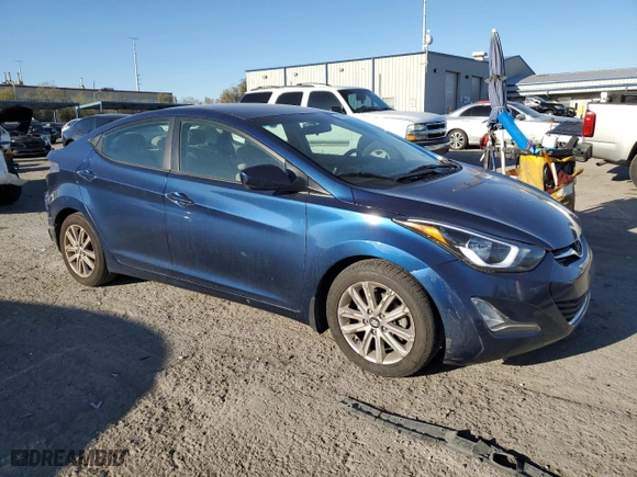 2015 Hyundai Elantra SE with VIN 5NPDH4AE4FH621331, listed as a Copart auction lot 48365975 with 116,660 mi miles and Salvage Title. Bid and sale history available at carsss.com. Image 4.