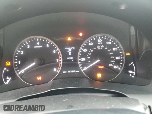 2015 Lexus ES with VIN JTHBK1GG4F2188514, listed as a Copart auction lot 46147055 with 163,240 mi miles and Salvage Title. Bid and sale history available at carsss.com. Image 9.
