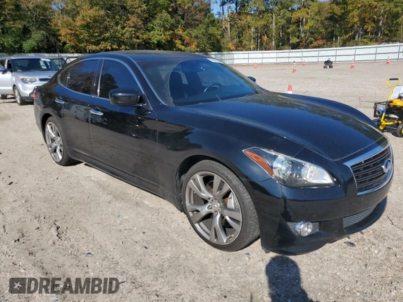 2013 Infiniti M37 with VIN JN1BY1AP2DM512430, listed as a Copart auction lot 78291964 with 239,217 mi miles and Salvage Title. Bid and sale history available at carsss.com. Image 4.