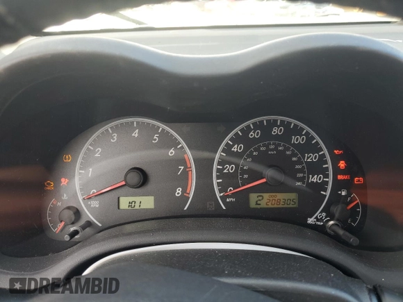 2009 Toyota Corolla with VIN 1NXBU40E89Z082576, listed as a Copart auction lot 50599915 with 208,305 mi miles and Salvage Title. Bid and sale history available at carsss.com. Image 9.