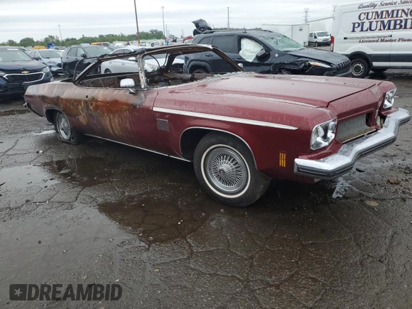 1973 Oldsmobile 88 z VIN 3N67T3M156349, wystawiony jako Copart lot #65589454 z przebiegiem Nie podano mil oraz Czysty tytuł • Clean title. Historia ofert i sprzedaży dostępna na DreamBid. Obrazek 4.