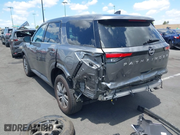 2024 Nissan Pathfinder S with VIN 5N1DR3AA3RC296378, listed as a IAAI auction lot 42249673 with 10,309 mi miles and . Bid and sale history available at DreamBid. Image 3.