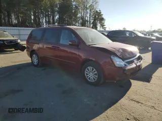 2011 Kia Sedona LX with VIN KNDMG4C73B6369139, listed as a Copart auction lot 52794875 with 176,512 mi miles and Salvage Title. Bid and sale history available at carsss.com. Image 4.
