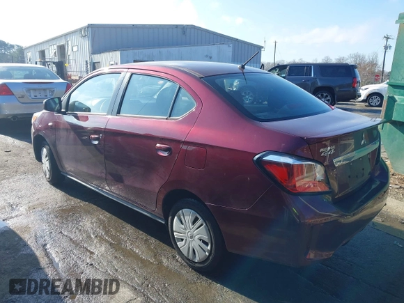 2023 Mitsubishi Mirage ES with VIN ML32FUFJ7PHF04917, listed as a IAAI auction lot 41203864 with 23,262 mi miles and . Bid and sale history available at DreamBid. Image 3.