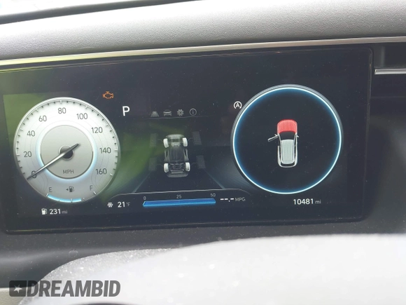 2024 Hyundai Tucson SEL with VIN 5NMJBCDE2RH424685, listed as a IAAI auction lot 41524218 with 10,481 mi miles and . Bid and sale history available at DreamBid. Image 7.