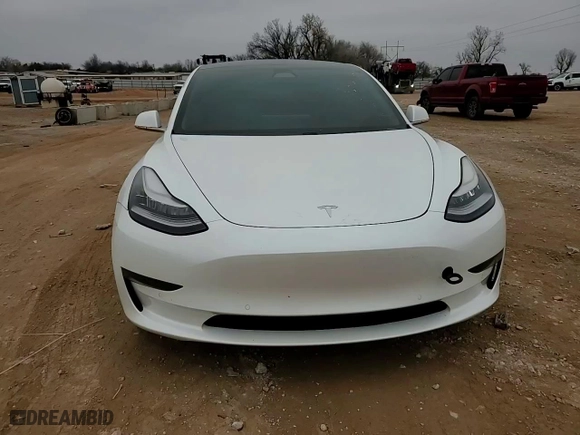 2019 Tesla Model 3 Mid Range with VIN 5YJ3E1EAXKF435652, listed as a Copart auction lot 43217615 with 85,353 mi miles and Salvage Title. Bid and sale history available at carsss.com. Image 10.