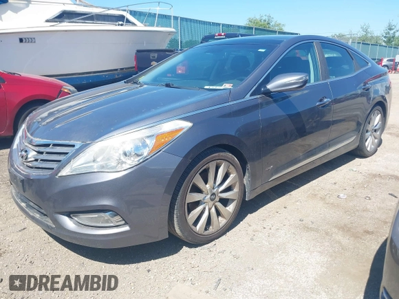 2012 Hyundai Azera with VIN KMHFH4JGXCA174819, listed as a IAAI auction lot 42579424 with 160,896 mi miles and . Bid and sale history available at DreamBid. Image 2.