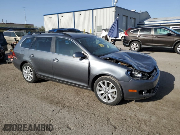 2014 Volkswagen Jetta SportWagen TDI w/Sunroof & Nav with VIN 3VWPL7AJXEM607689, listed as a Copart auction lot 71391744 with 131,000 mi miles and Salvage Title. Bid and sale history available at carsss.com. Image 4.
