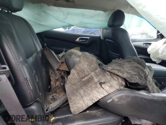 2019 Nissan Pathfinder SL z VIN 5N1DR2MN3KC595352, wystawiony jako Copart lot #42499065 z przebiegiem Nie podano mil oraz Szkoda całkowita • Salvage title. Historia ofert i sprzedaży dostępna na DreamBid. Obrazek 12.