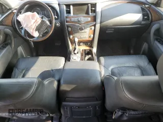 2012 Infiniti QX56 8-passenger with VIN JN8AZ2ND3C9715246, listed as a Copart auction lot 65322224 with 257,610 mi miles and Salvage Title. Bid and sale history available at carsss.com. Image 8.